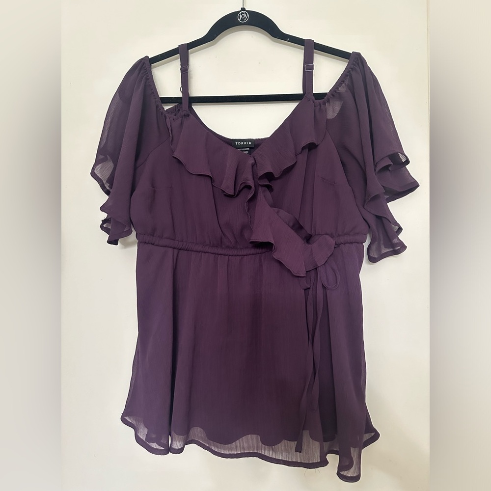 Torrid Purple Babydoll Top
